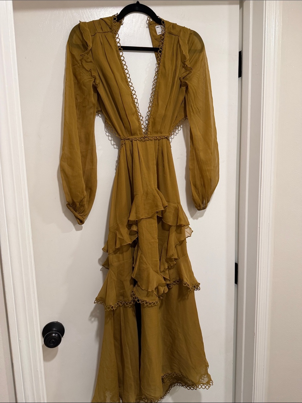 ASOS Ruffle Dress Size US 2 - Picture 3 of 6
